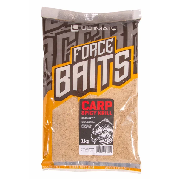 Ultimate Force Baits Lokvoer Carp Spicy Krill (1kg)