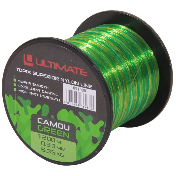 Ultimate Topix nylon camo 1200m 0,33mm 6,35kg