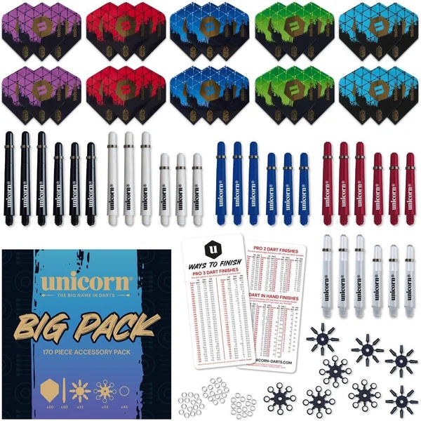 Unicorn Darts 170-Piece Darts Accessory Value Pack