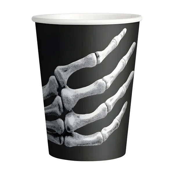 Vaso de mano de esqueleto siniestro de 270 ml - 10 unidades