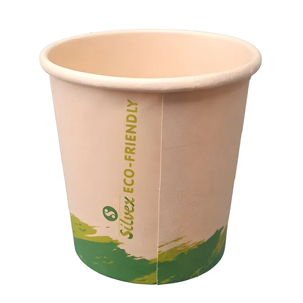 Vasos de 1 L de cartón natural - 25 unidades