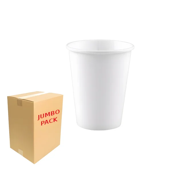 Vasos de 200 ml de cartón blanco - 2400 unidades