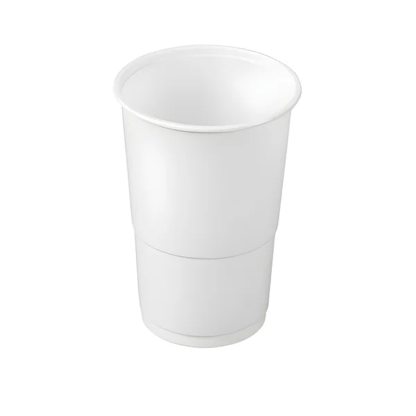 Vasos de 250 ml de plástico blanco - 20 unidades