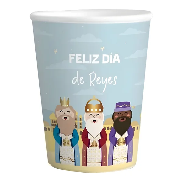 Vasos de 266 ml de Reyes Magos azul - 6 unidades