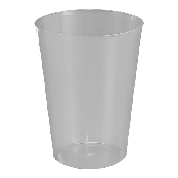 Vasos de 600 ml de plástico transparente ancho - 25 unidades