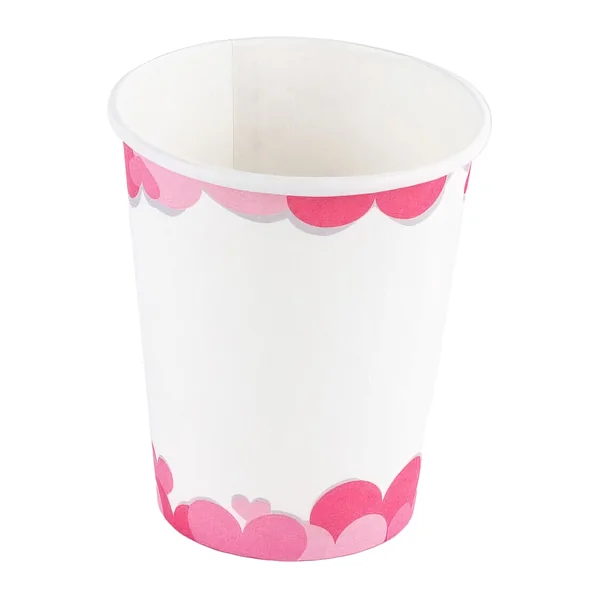 Vasos de corazones y fondo blanco - 8 unidades