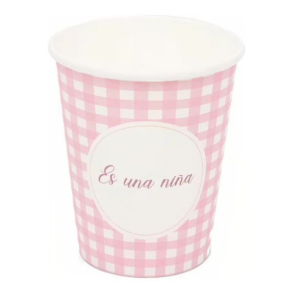 Vasos de Es un niña - 8 unidades