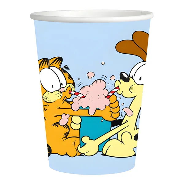 Vasos de Garfield de 250 ml - 8 unidades