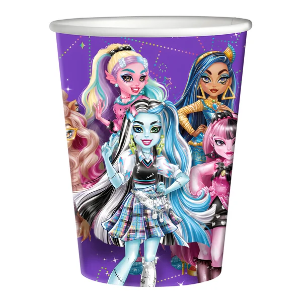 Vasos de Monster High de 250 ml - 8 unidades
