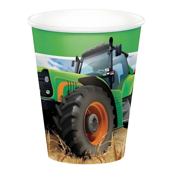 Vasos de Tractor de 250 ml - 8 unidades
