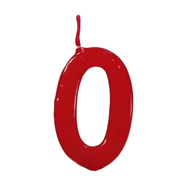 Vela de número roja de 5 cm - Imagen 7