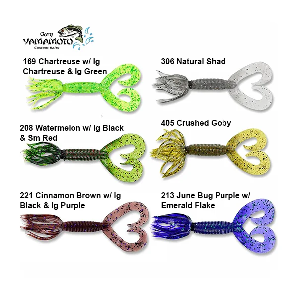 Vinilo Gary Yamamoto Hula Grub Double Tail 5"