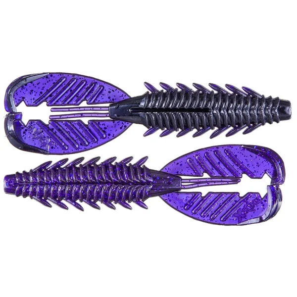X ZONE LURES ADRENALINE CRAW 3.5" PURPLE SHADOW